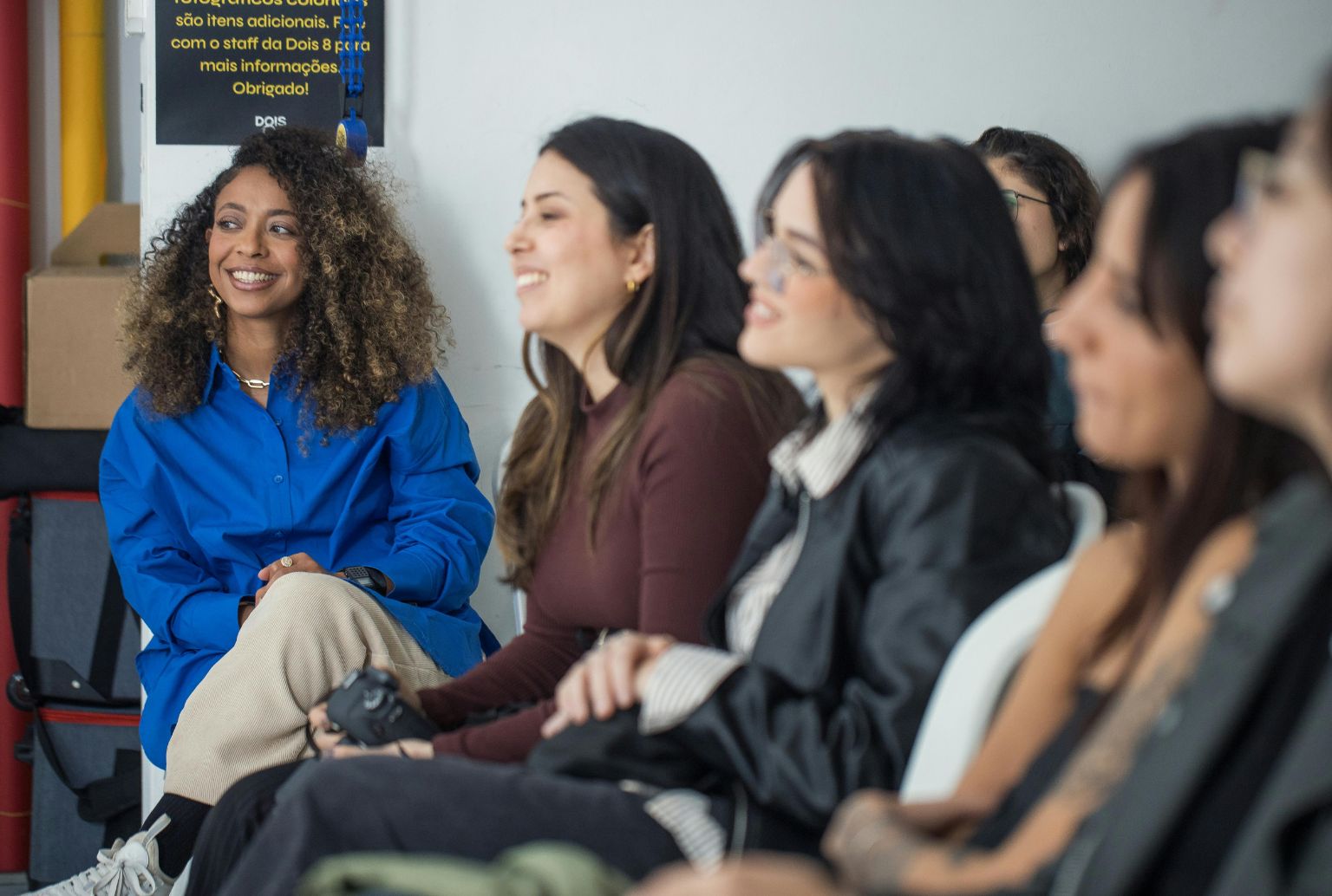 Women in business connecting and networking